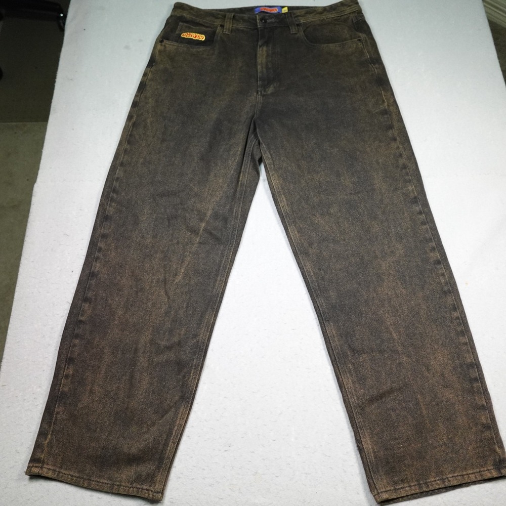Vintage Empyre Jeans Men 34 Brown Skate Baggy Wide Leg Retro Grunge Y2K Relax